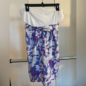 Strapless Dress Floral